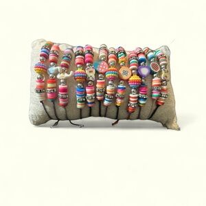 Handmade Ceramic Beaded Bracelet Adjustable